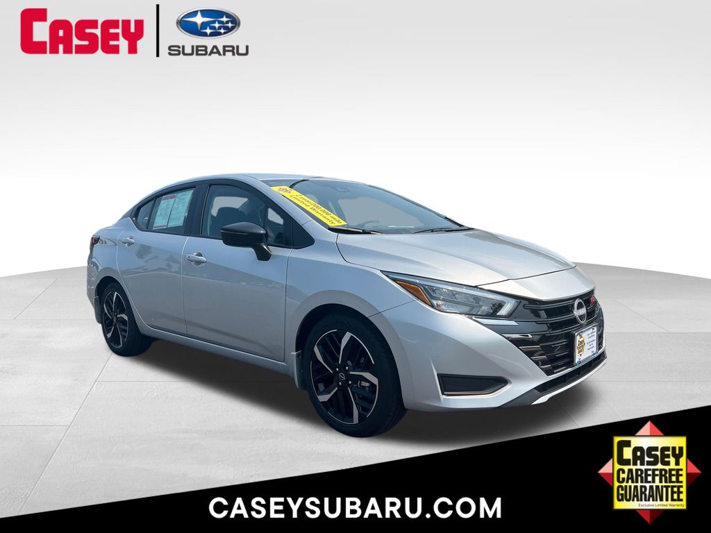 Brilliant Silver Metallic 2025 Nissan Versa Sedan Front-Wheel Drive Continuously Variable Transmission