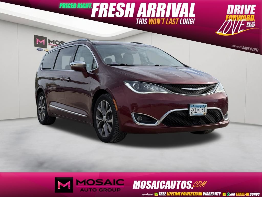Velvet Red Pearlcoat 2017 Chrysler Pacifica Limited FWD Minivan Front-Wheel Drive 9-Speed Automatic