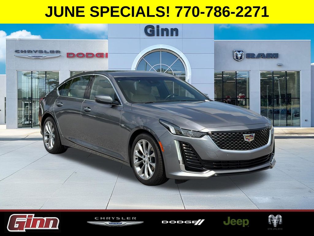 Gray (Satin Steel Metallic) 2022 Cadillac CT5 Sedan Rear-Wheel Drive Automatic