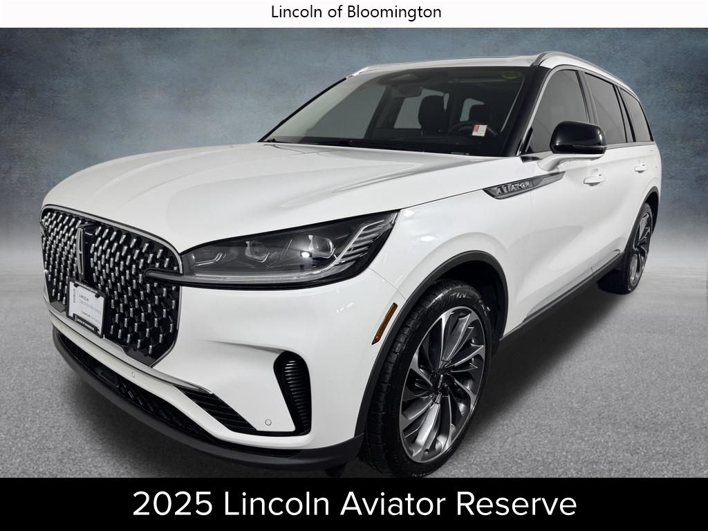 Pristine White Metallic Tri-Coat 2025 Lincoln Aviator SUV / Crossover All-Wheel Drive Automatic