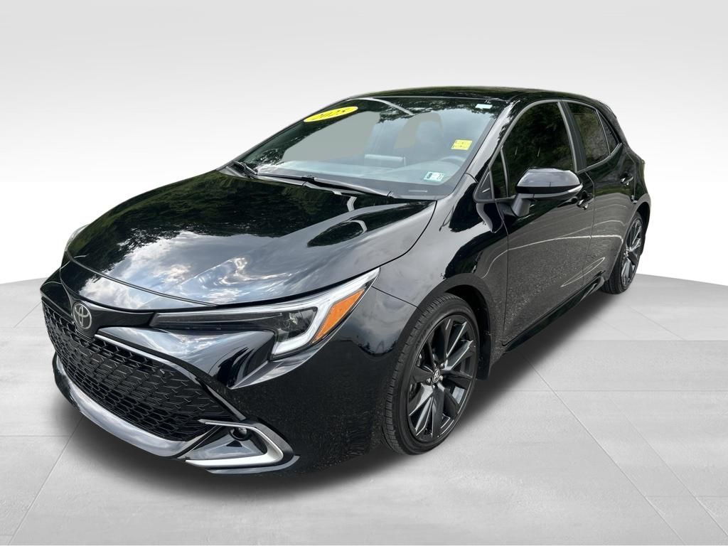 Midnight Black Metallic 2025 Toyota Corolla Hatchback Hatchback Front-Wheel Drive Continuously Variable Transmission