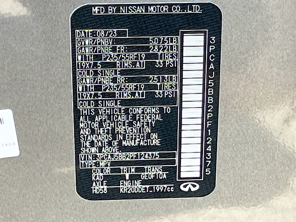 2023 INFINITI QX50 LUXE Gray at Emmons Autoplex