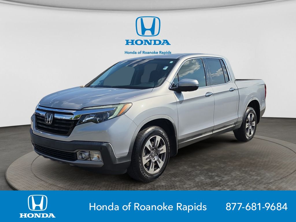 Silver 2017 Honda Ridgeline Pickup Truck All-Wheel Drive 6-Speed Automatic