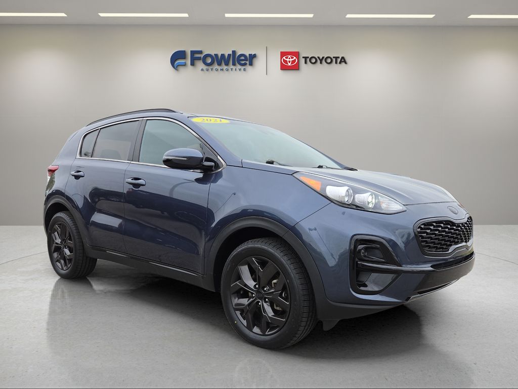 Pacific Blue 2021 Kia Sportage S AWD SUV / Crossover All-Wheel Drive 6-Speed Automatic Overdrive
