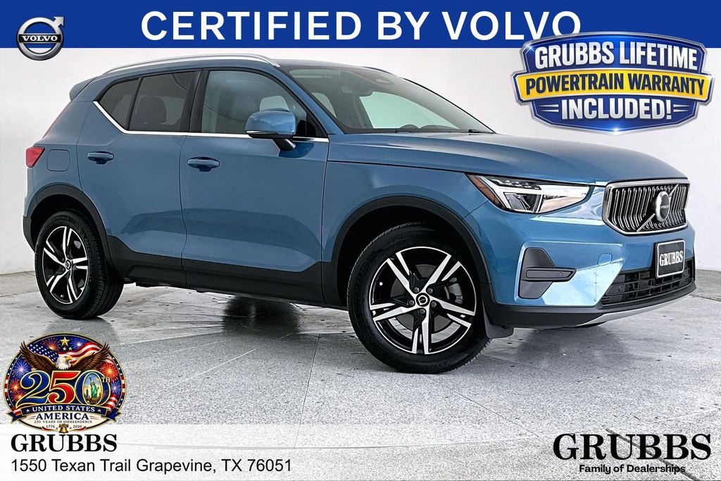 Fjord Blue Metallic 2025 Volvo XC40 SUV / Crossover All-Wheel Drive Automatic