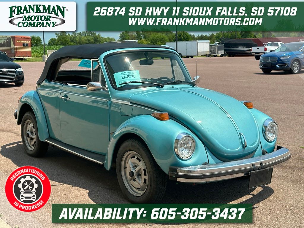 Blue 1979 Volkswagen Beetle Hatchback 4-Speed Manual