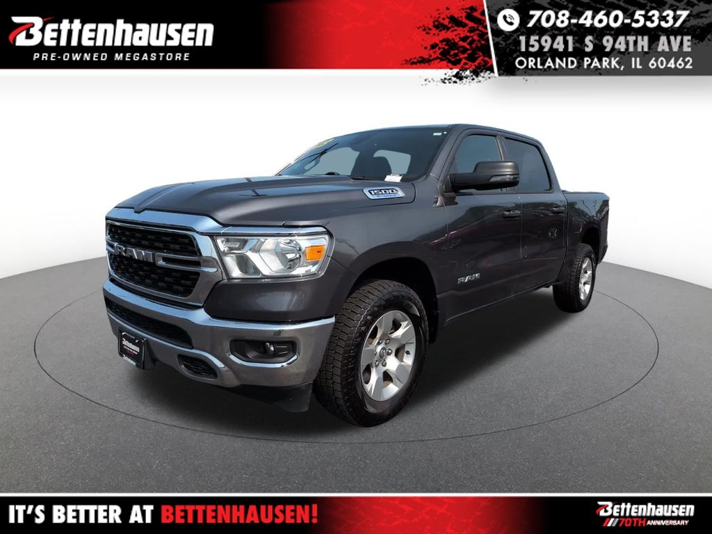 Crystal Metallic 2023 RAM 1500 Pickup Truck Four-Wheel Drive 8-Speed Automatic
