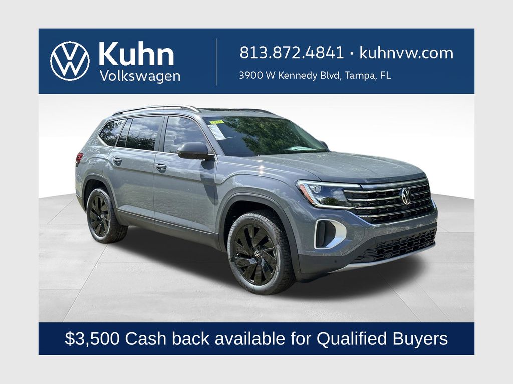 Pure Gray 2026 Volkswagen Atlas SUV / Crossover Front-Wheel Drive 8-Speed Automatic