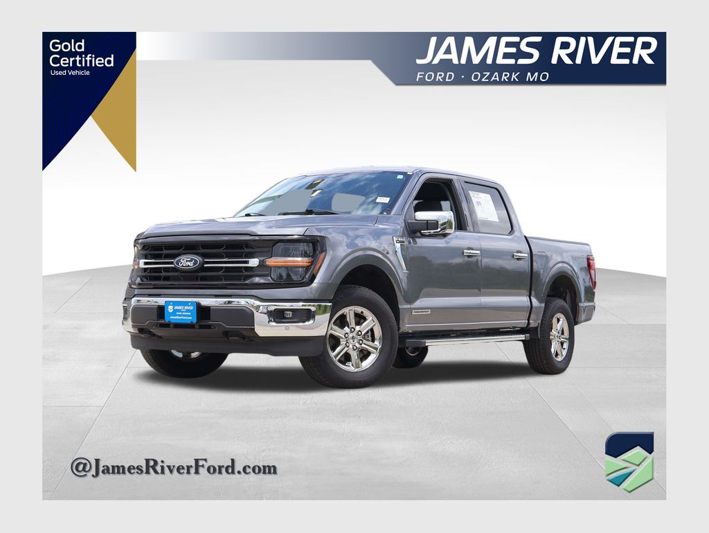 Gray Metallic 2024 Ford F-150 Pickup Truck Four-Wheel Drive Automatic