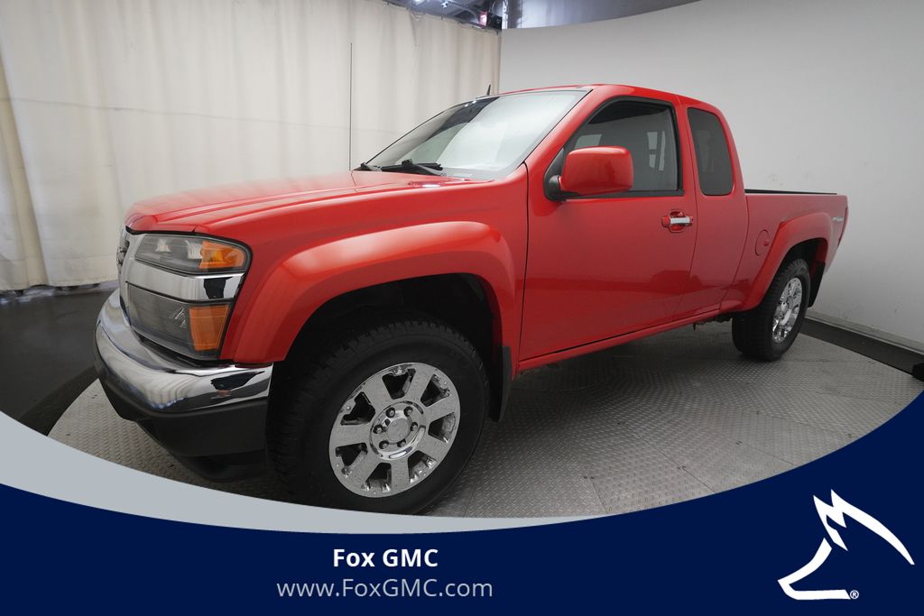 Red Orange Metallic 2012 GMC Canyon SLE2 Ext. Cab 4WD Pickup Truck Four-Wheel Drive 4-Speed Automatic Overdrive