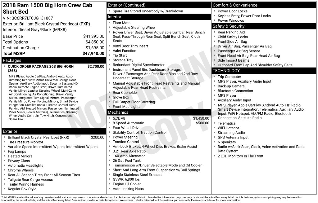 Used 2018 Ram 1500 Truck