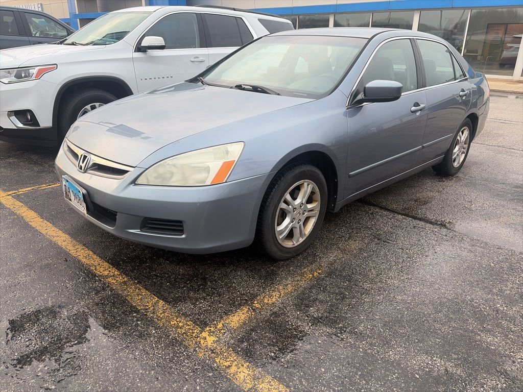 Cool Blue Metallic 2007 Honda Accord Special Edition Sedan Front-Wheel Drive 5-Speed Automatic Overdrive