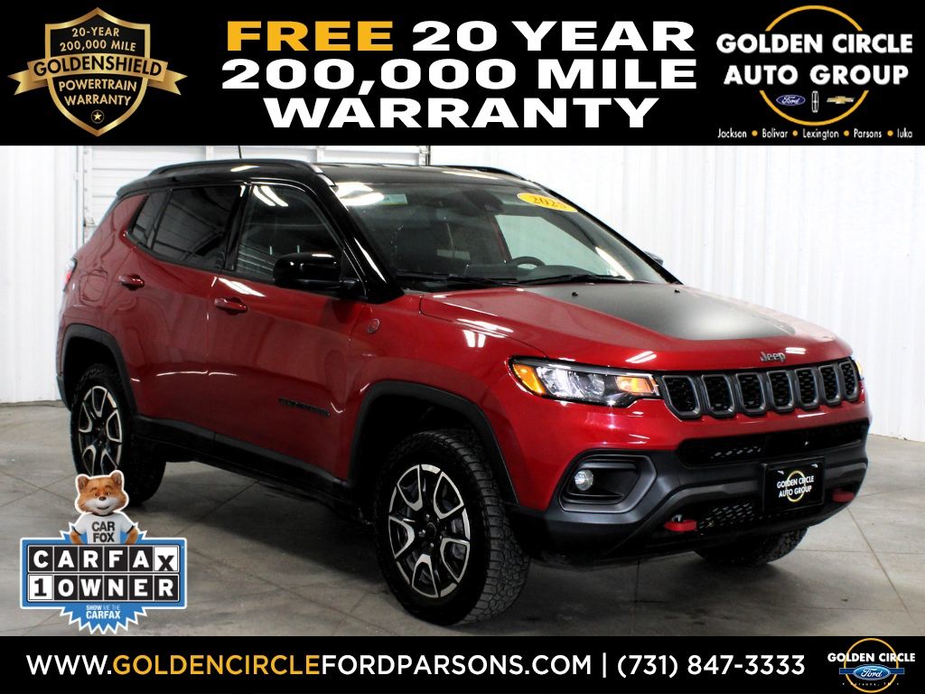 Red Hot Pearlcoat 2025 Jeep Compass SUV / Crossover Four-Wheel Drive 8-Speed Automatic