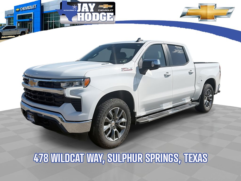 Summit White 2025 Chevrolet Silverado 1500 Pickup Truck Four-Wheel Drive Automatic