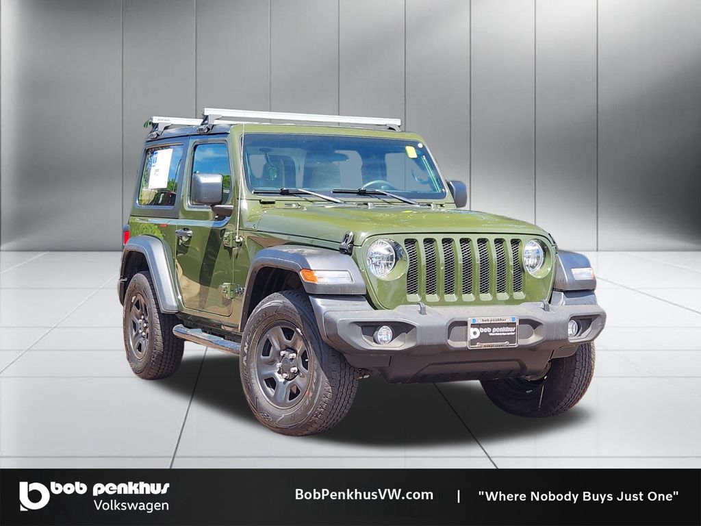 Sarge Green Clearcoat 2021 Jeep Wrangler SUV / Crossover Four-Wheel Drive 8-Speed Automatic