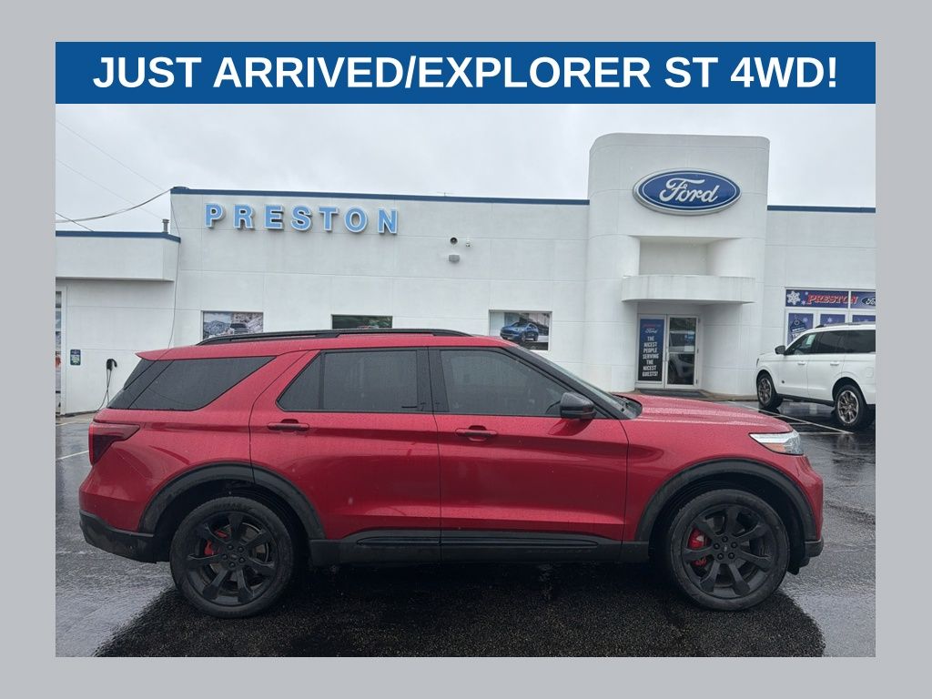 Rapid Red Metallic Tinted Clearcoat 2020 Ford Explorer ST AWD SUV / Crossover All-Wheel Drive Automatic