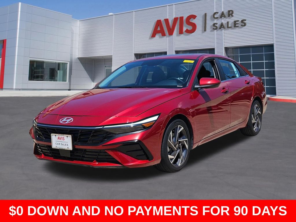 Ultimate Red 2025 Hyundai Elantra SEL Convenience FWD Sedan Front-Wheel Drive Continuously Variable Transmission