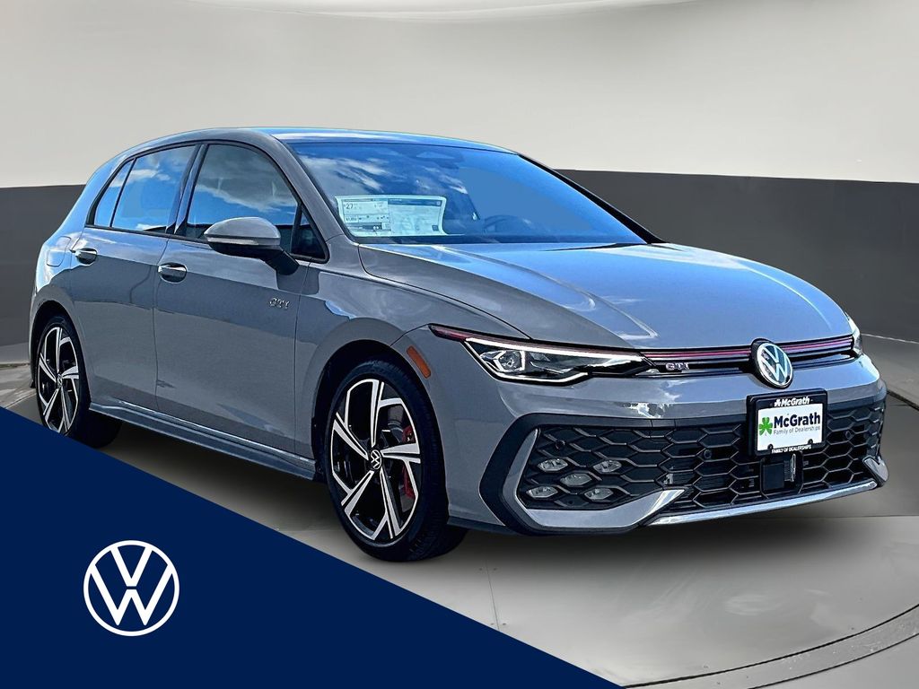 Moonstone Gray 2026 Volkswagen Golf GTI Hatchback Front-Wheel Drive 7-Speed Dual Clutch