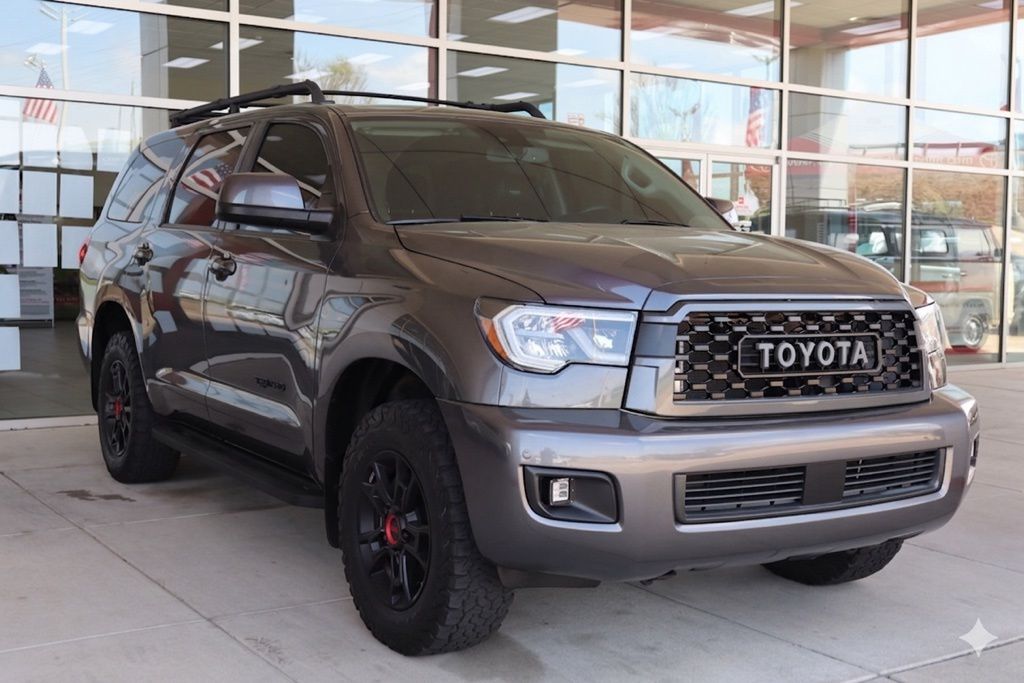 Magnetic Gray Metallic 2021 Toyota Sequoia TRD Pro 4WD SUV / Crossover Four-Wheel Drive 6-Speed Automatic