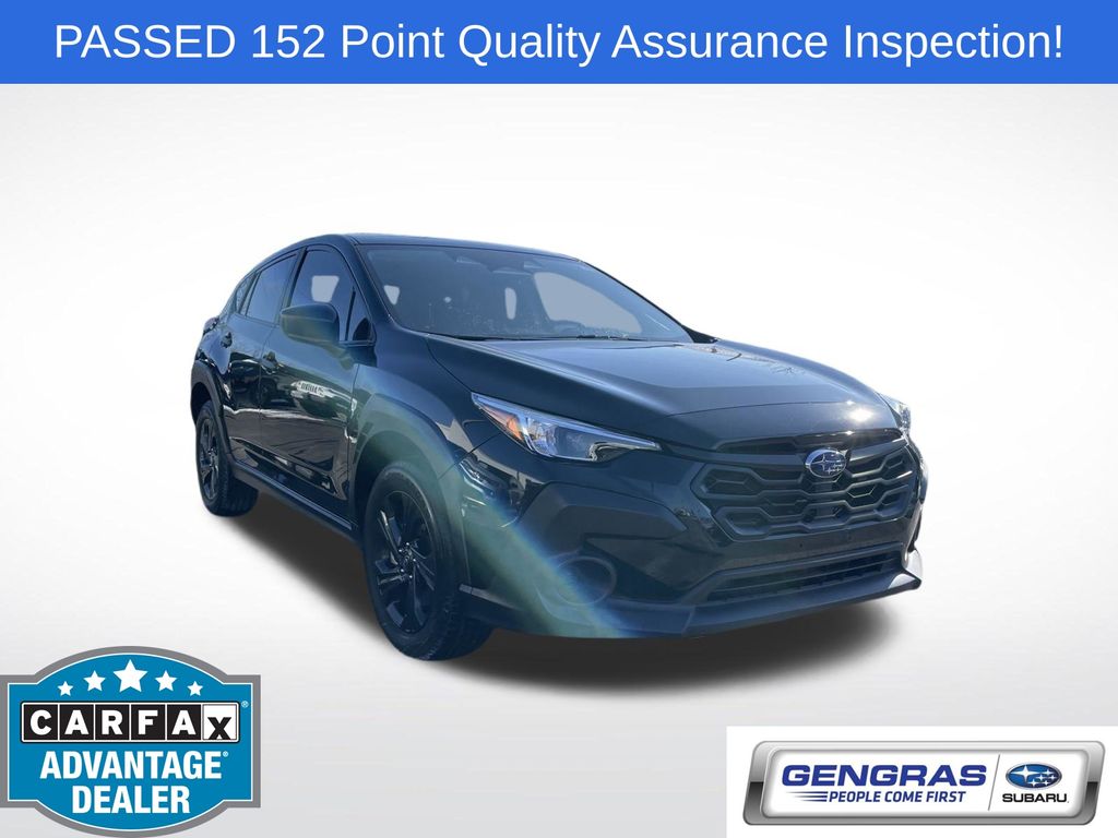 Crystal Black Silica 2024 Subaru Crosstrek AWD SUV / Crossover All-Wheel Drive Continuously Variable Transmission