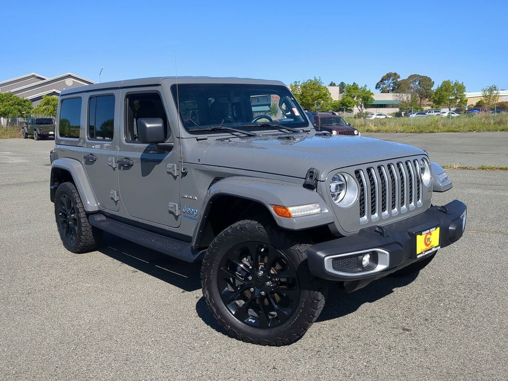 Sting-Gray Clearcoat 2021 Jeep Wrangler 4xe Sahara 4WD SUV / Crossover Four-Wheel Drive 8-Speed Automatic