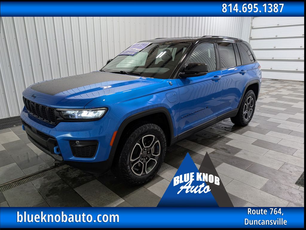 Hydro Blue Pearlcoat 2022 Jeep Grand Cherokee 4xe SUV / Crossover Four-Wheel Drive 8-Speed Automatic