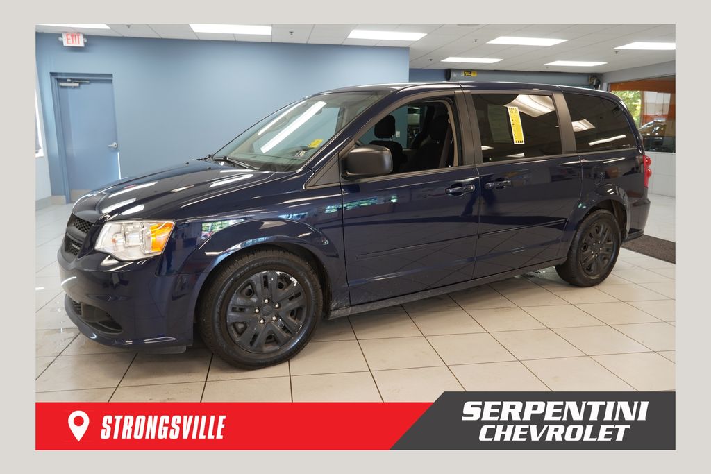 True Blue Pearlcoat 2014 Dodge Grand Caravan Minivan Front-Wheel Drive 6-Speed Automatic