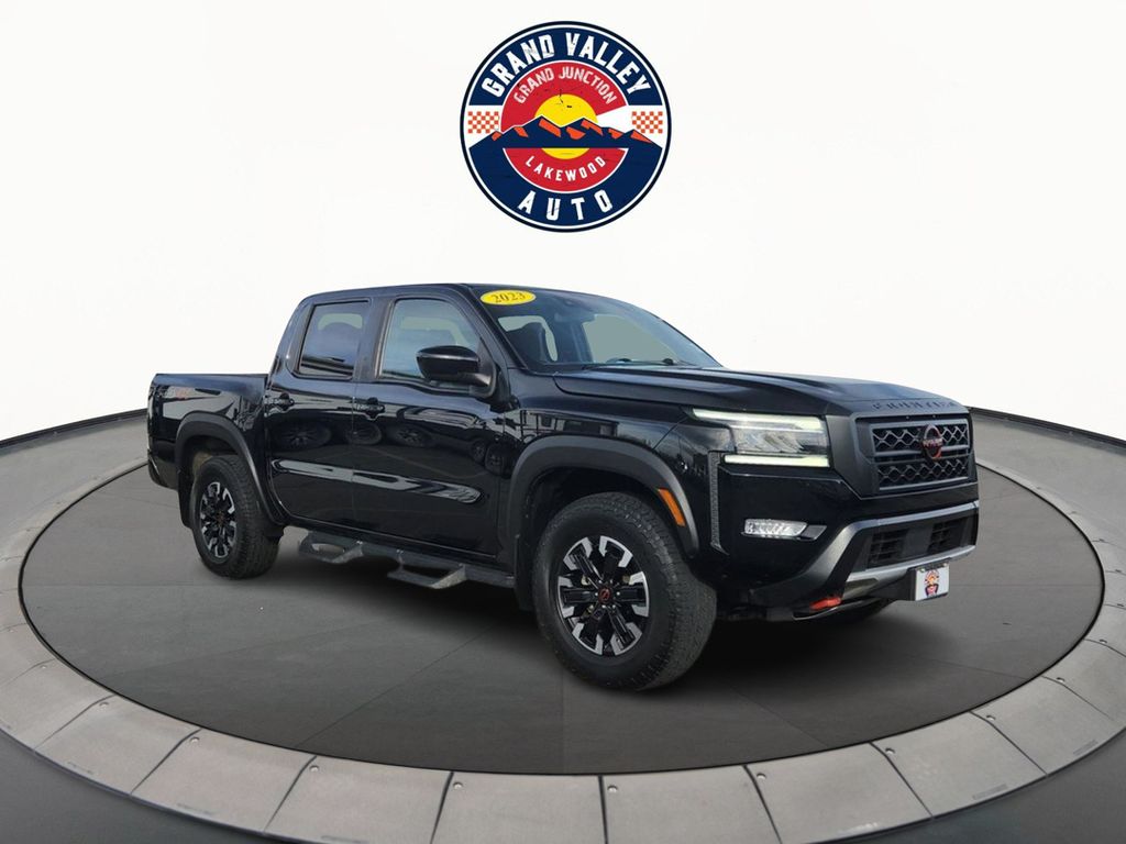 Super Black 2023 Nissan Frontier Pickup Truck Four-Wheel Drive Automatic