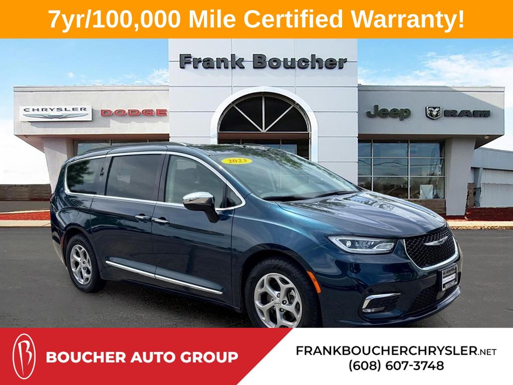 Fathom Blue Pearlcoat 2023 Chrysler Pacifica Limited FWD Minivan Front-Wheel Drive 9-Speed Automatic