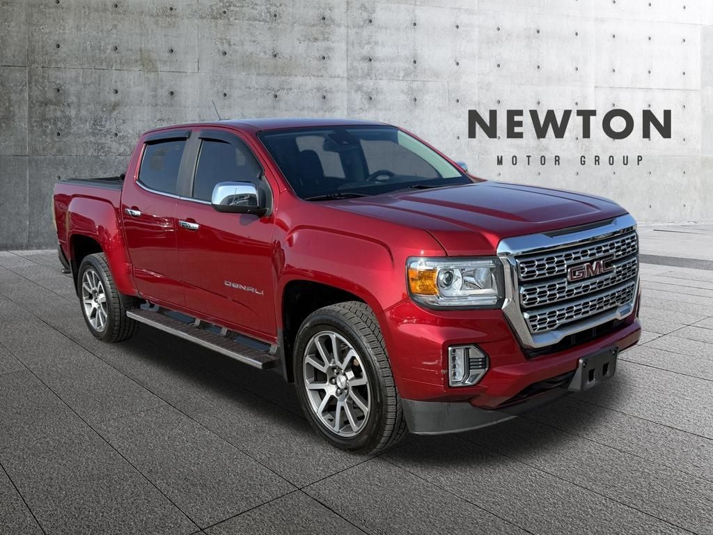 Cayenne Red 2021 GMC Canyon Pickup Truck Four-Wheel Drive 8-Speed Automatic