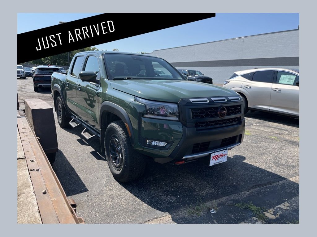 Tactical Green Metallic 2026 Nissan Frontier Pickup Truck Four-Wheel Drive 9-Speed Automatic Overdrive