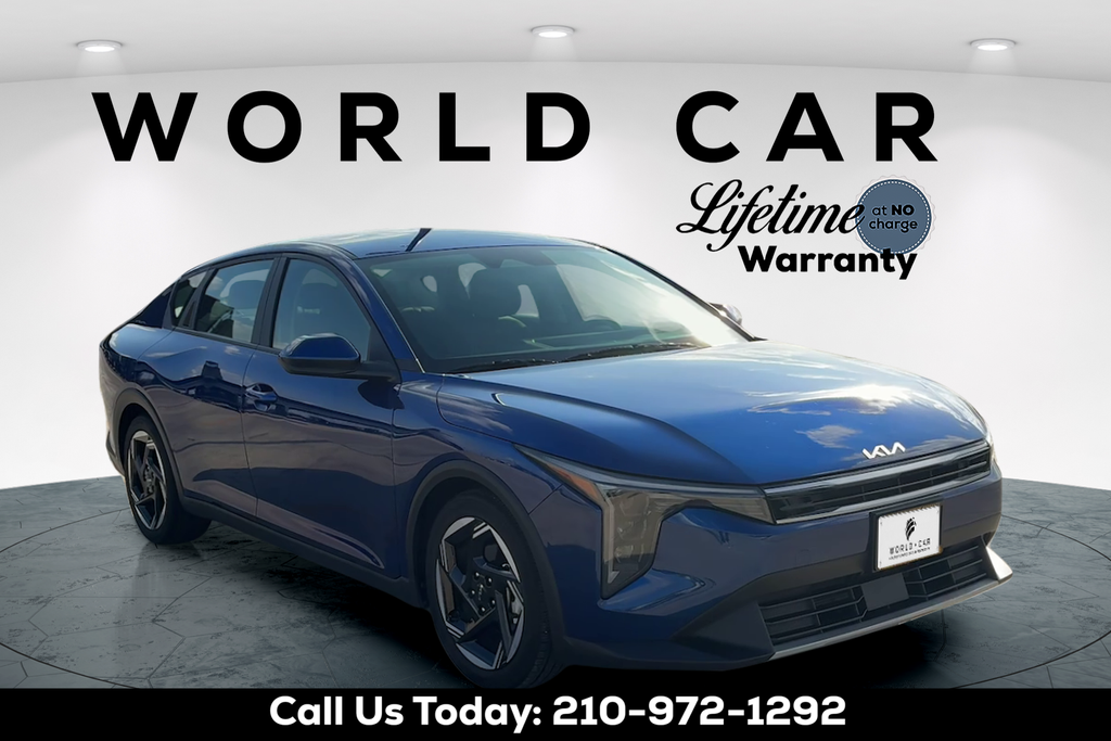 Deep Sea Blue 2025 Kia K4 Sedan Front-Wheel Drive Continuously Variable Transmission