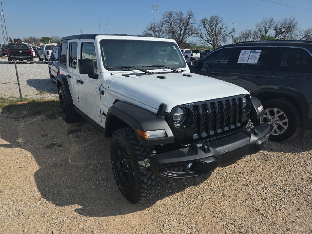 Bright White Clearcoat 2021 Jeep Wrangler Unlimited Willys 4WD SUV / Crossover Four-Wheel Drive 8-Speed Automatic