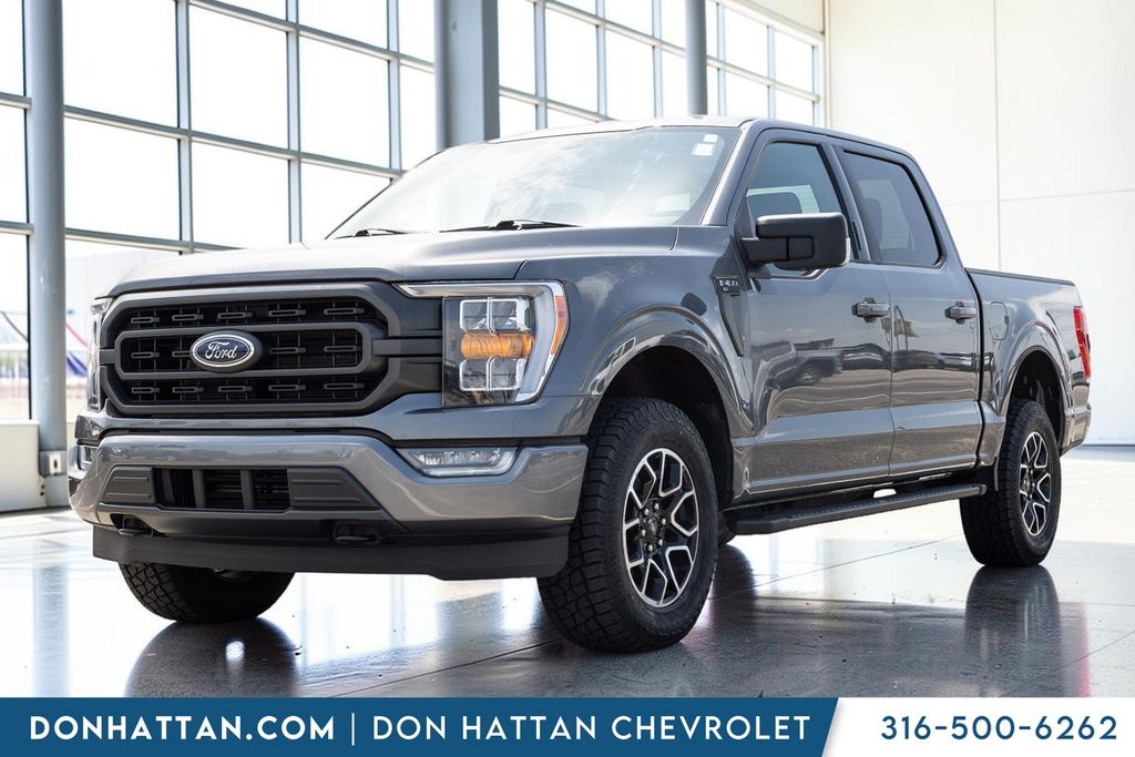 Gray Metallic 2023 Ford F-150 Pickup Truck Four-Wheel Drive Automatic