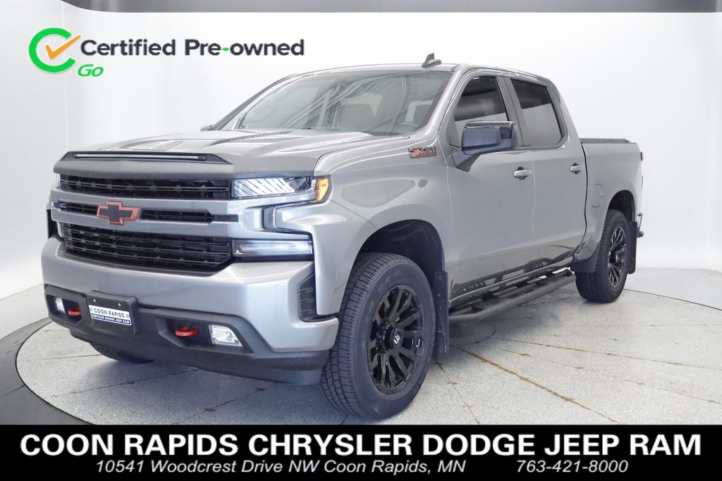 Gray (Satin Steel Metallic) 2021 Chevrolet Silverado 1500 Pickup Truck Four-Wheel Drive 8-Speed Automatic