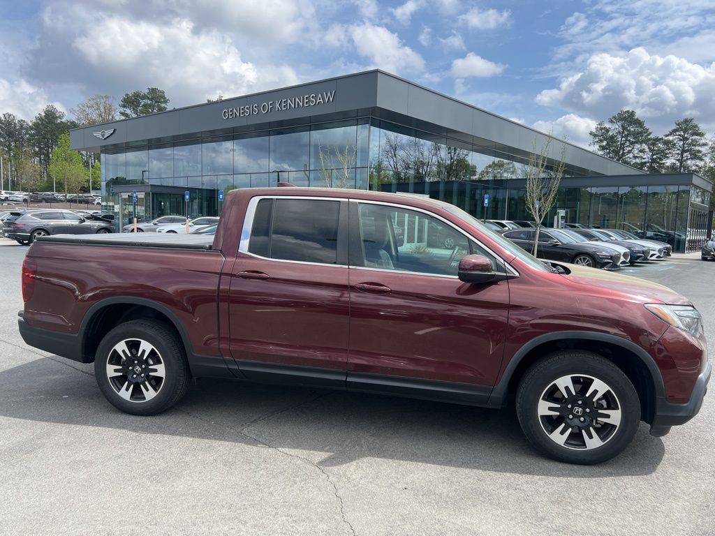 Red 2020 Honda Ridgeline RTL AWD Pickup Truck All-Wheel Drive 9-Speed Automatic