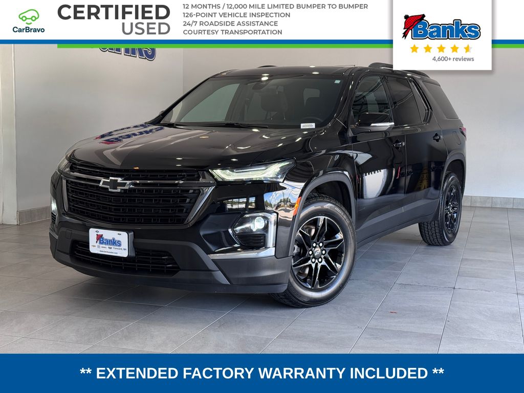 Mosaic Black Metallic 2023 Chevrolet Traverse SUV / Crossover Four-Wheel Drive 9-Speed Automatic