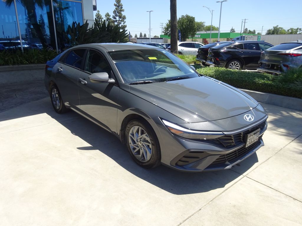 Ecotronic Gray Pearl 2025 Hyundai Elantra Hybrid Sedan Front-Wheel Drive 6-Speed Dual Clutch
