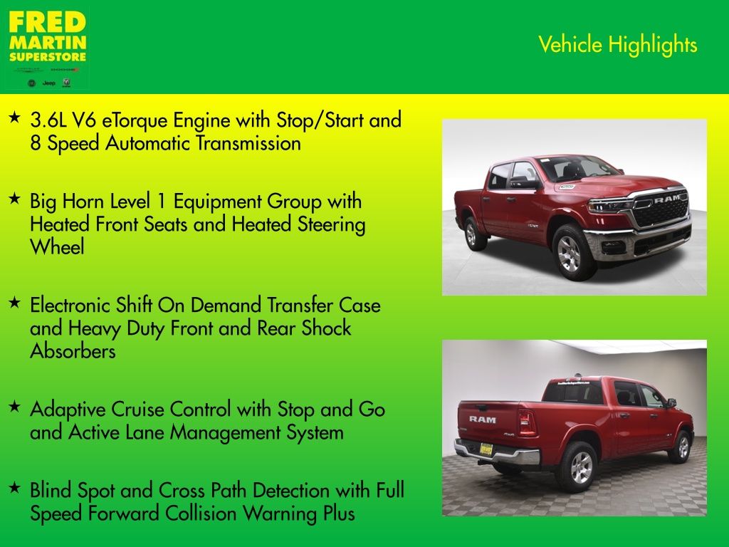 new 2026 Ram 1500 car, priced at $48,132