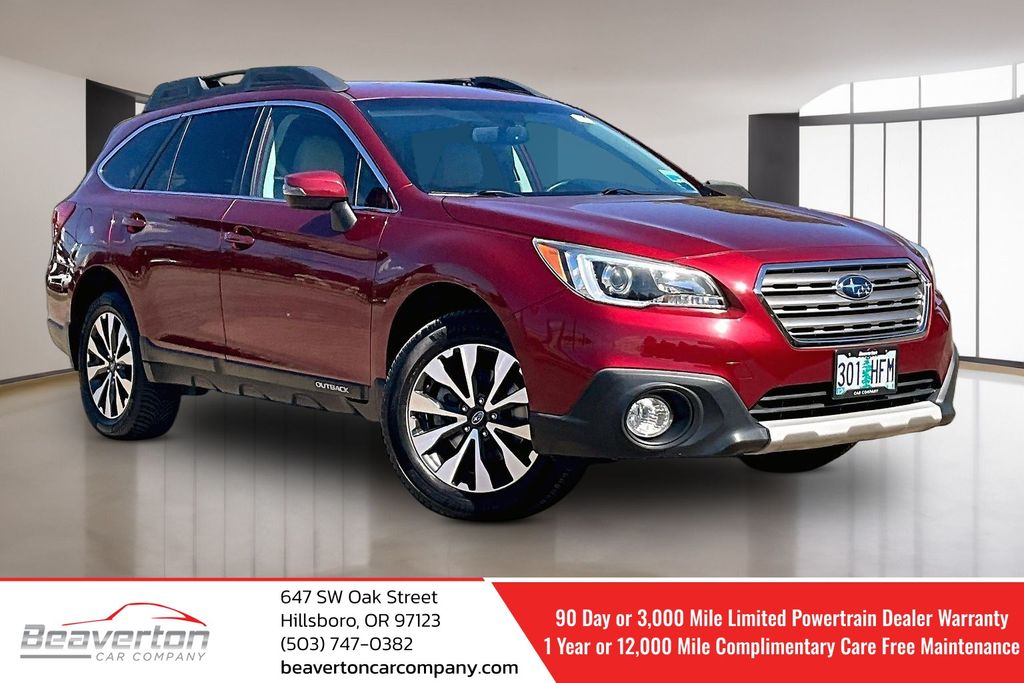 Venetian Red Pearl 2015 Subaru Outback Wagon All-Wheel Drive Continuously Variable Transmission