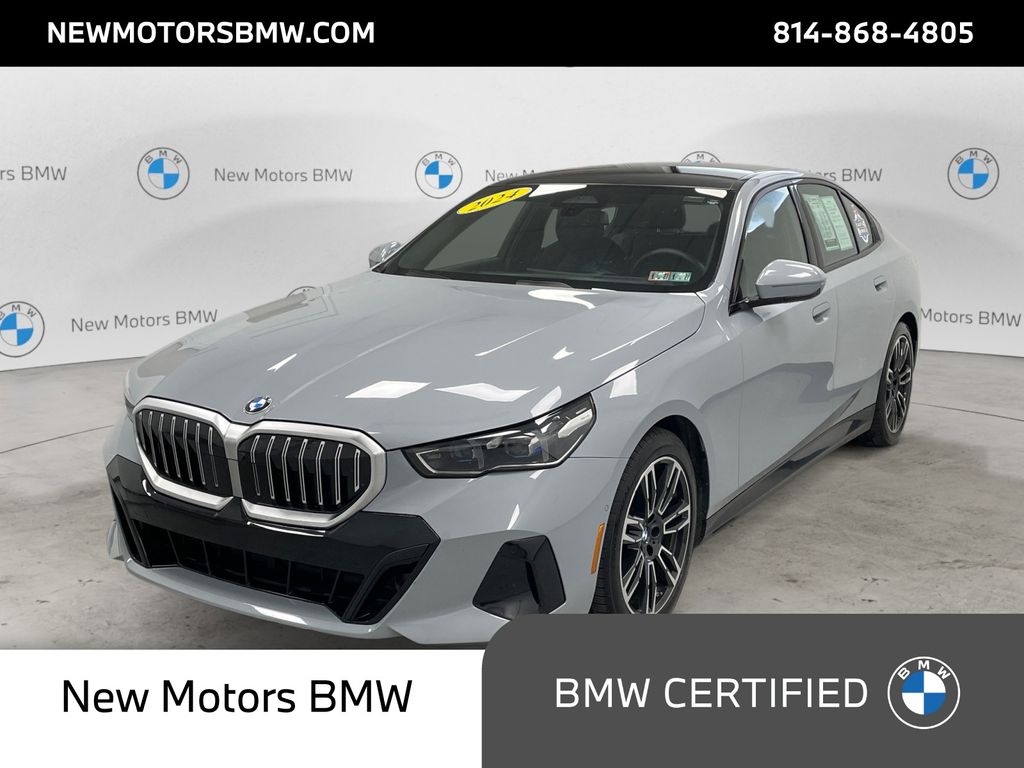 Gray Metallic 2024 BMW 5 Series Sedan All-Wheel Drive 8-Speed Automatic