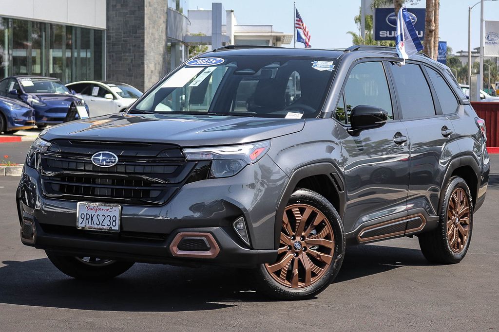 Gray Metallic 2025 Subaru Forester SUV / Crossover All-Wheel Drive Continuously Variable Transmission