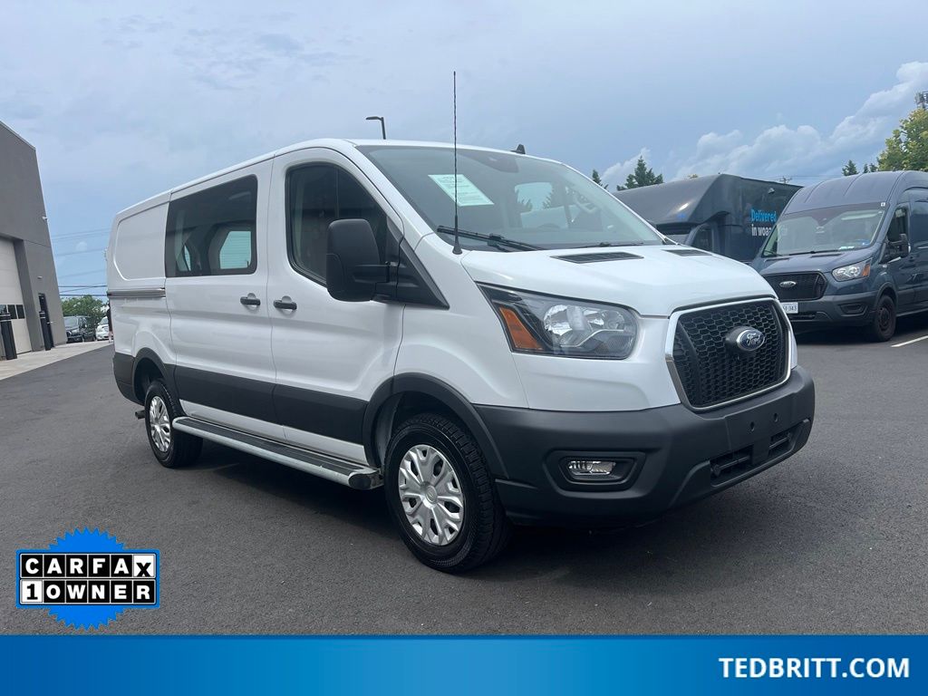 Oxford White 2025 Ford Transit Cargo Van Rear-Wheel Drive 