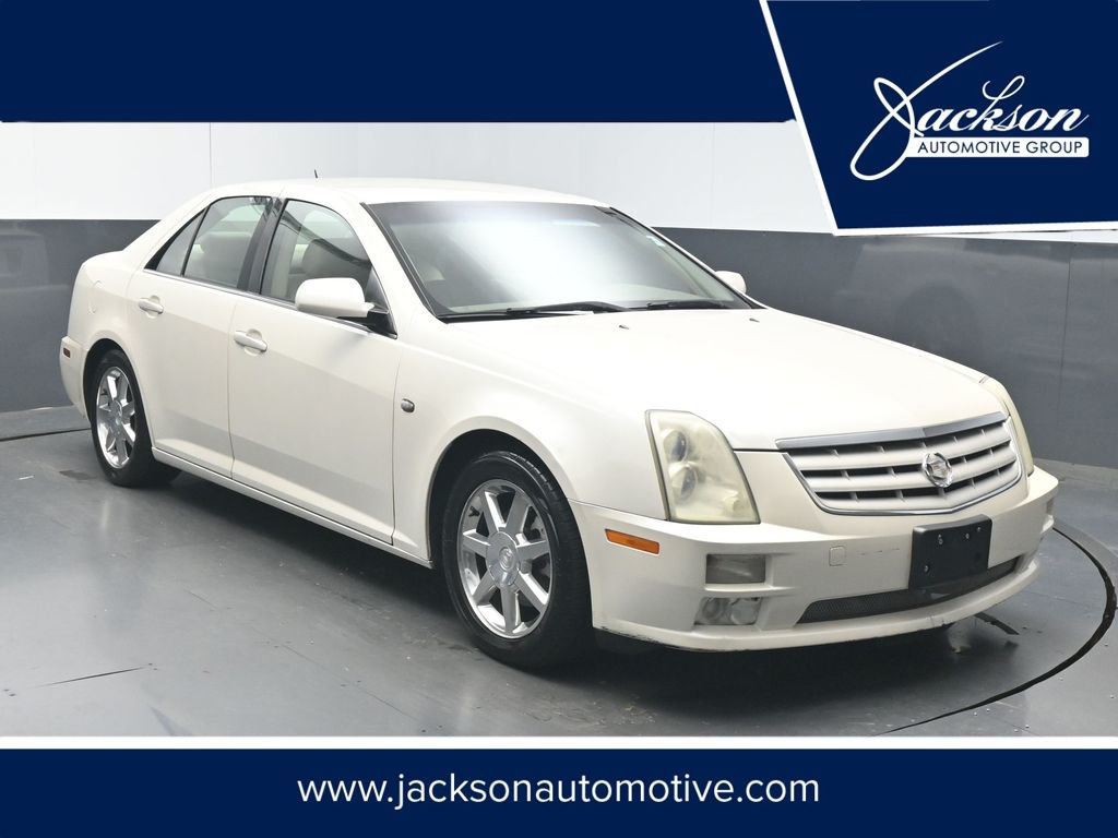 Diamond White 2005 Cadillac STS V6 RWD Sedan Rear-Wheel Drive 5-Speed Automatic