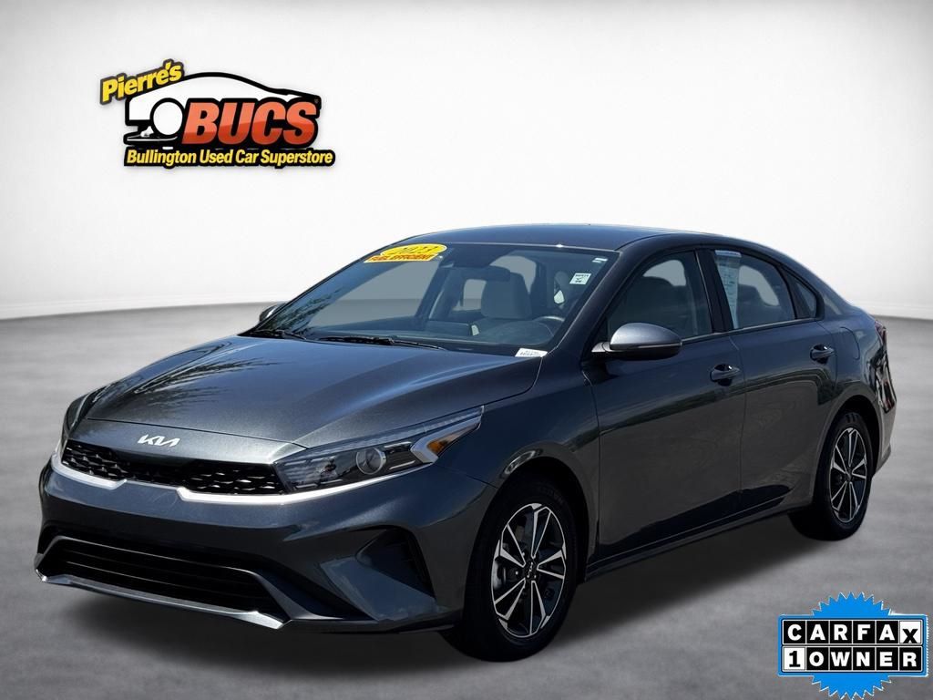 Gray 2023 Kia Forte Sedan Front-Wheel Drive Continuously Variable Transmission