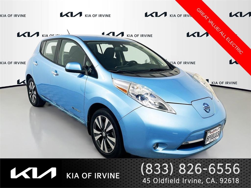 Morning Sky Blue 2015 Nissan LEAF Hatchback Front-Wheel Drive Automatic