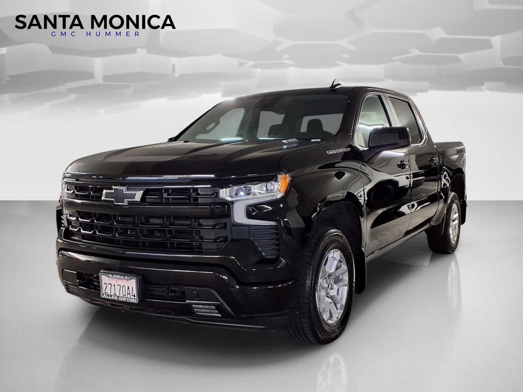 Black 2023 Chevrolet Silverado 1500 RST Crew Cab 4WD Pickup Truck Four-Wheel Drive Automatic
