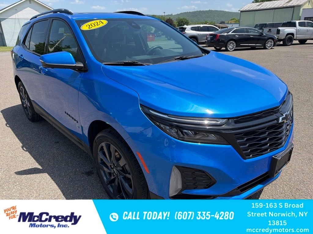 Riptide Blue Metallic 2024 Chevrolet Equinox SUV / Crossover Four-Wheel Drive 6-Speed Automatic Overdrive