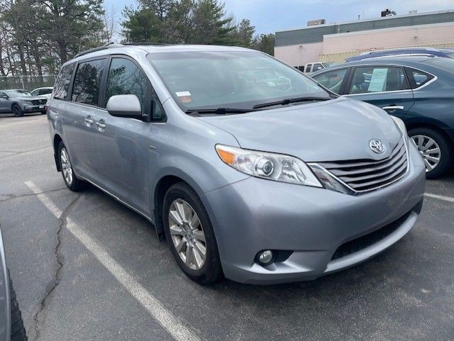 Silver Sky Metallic 2016 Toyota Sienna XLE 7-Passenger AWD Minivan All-Wheel Drive 6-Speed Automatic Overdrive