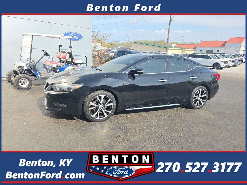 Super Black 2018 Nissan Maxima Platinum FWD Sedan Front-Wheel Drive Continuously Variable Transmission